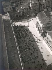 Vicenza Piazza Dei Signori aerial view from Torre di Piazza, 1934