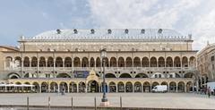 Palazzo della Ragione Padua exterior view from Piazza della Frutta