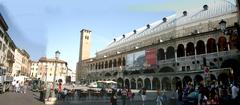 Piazza della Frutta with Palazzo della Ragione in Padua