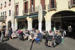 Piazza della Frutta square in Padua, Italy