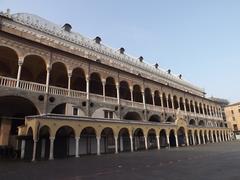 Palazzo della Ragione viewed from Piazza della Frutta in Padua, Italy