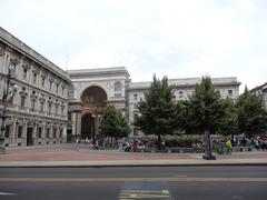 Aerial view of Milan, Italy, showcasing historical landmarks and modern architecture