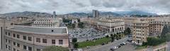 Panoramic view of Genoa Piazza della Vittoria