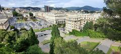 Piazza della Vittoria in Genoa viewed from Via Mura delle Cappuccine