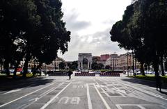 Victory Square in Genoa, Italy