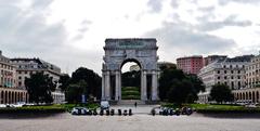 Victory Square in Genoa, Italy