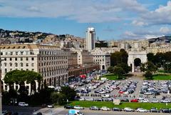 Victory Square in Genoa, Italy