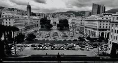 Arco della Vittoria monument in Genoa, Italy