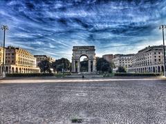 Arch of Piazza della Vittoria in Genoa