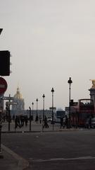 colorful sunset over Les Invalides in Paris