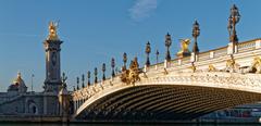 Pont Alexandre III at sunrise in Paris