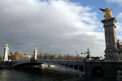 Le pont Alexandre III in the 8th arrondissement of Paris