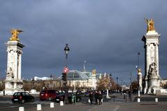 Pont Alexandre III and Grand Palais in Paris