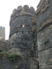 Tower of Uperkot Fort in Junagadh, India