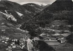 Old postcard of Piazzo in Segonzano, Trentino, Italy from 1967-1972