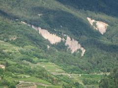 Earth pyramids of Segonzano viewed from Faver