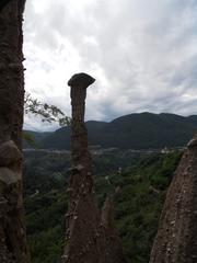 Piramidi di Segonzano natural rock formations in Trentino, Italy