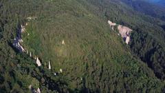 Earth pyramids in Segonzano, Trentino, Italy