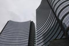 Piazza Gae Aulenti in Porta Nuova district, Milan