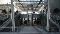 Elevator and stairs to Piazza Gae Aulenti