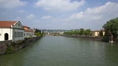 Fiume Adige and Ponte Navi in Verona, Italy