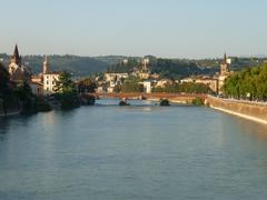 panoramic view of Verona city in Italy