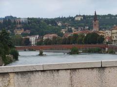 Adige River panoramic view