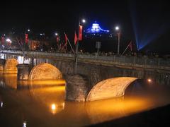 Monte dei Cappuccini and Ponte sul Po in Torino, Italy