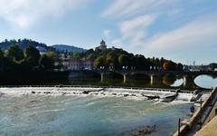 The Po River in Turin, Italy