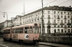 old tram in Torino