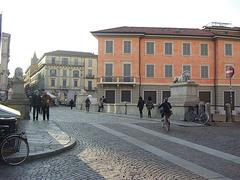 Monza Ponte dei Leoni with Torre dell'Arengario in the background