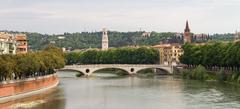 Ponte della Vittoria over the Adige River in Verona