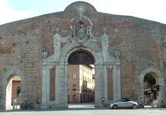 Porta Camollia façade in Siena