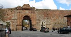 Porta Camollia city gate in Siena