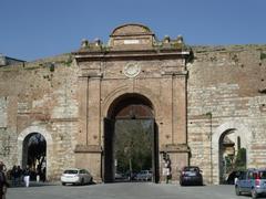 Porta Camollia inside view in Siena