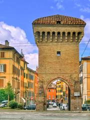 Porta Castiglione monument in Bologna, Italy