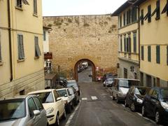 Porta San Miniato gate in Florence, Italy, outwards view