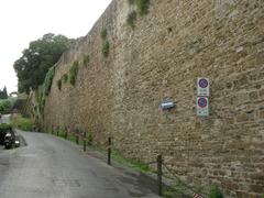 Porta San Miniato city gate in Florence with historic walls