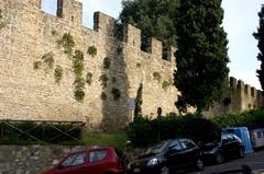 battlements of the Walls of Florence beside Porta San Miniato gate