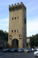 Porta San Niccolò medieval gate in Florence, Italy