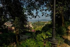 View of Porta San Niccolò from Giardino Bardini in Florence