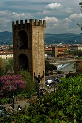 Firenze Viale Giuseppe Poggi with Porta San Niccolò