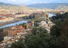 view of Florence from Villa Bardini including San Niccolò district