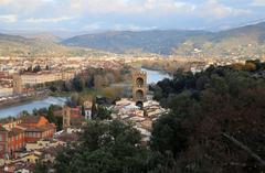 View from Villa Bardini overlooking Florence featuring Torre di San Niccolò