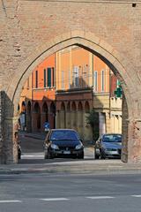 Via San Vitale through the San Vitale gate arch