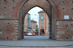 Porta San Vitale Via Mazzini in Bologna, Italy