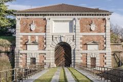 Facade of Porta San Zeno in Verona