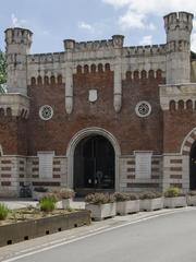 Porta Vescovo gate in Verona from the city side