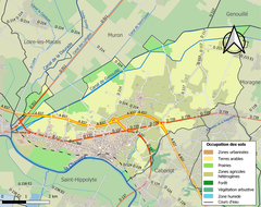 2018 land use map of Tonnay-Charente, France