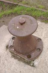 Mooring bollard Hillairet on the quays of Tonnay-Charente